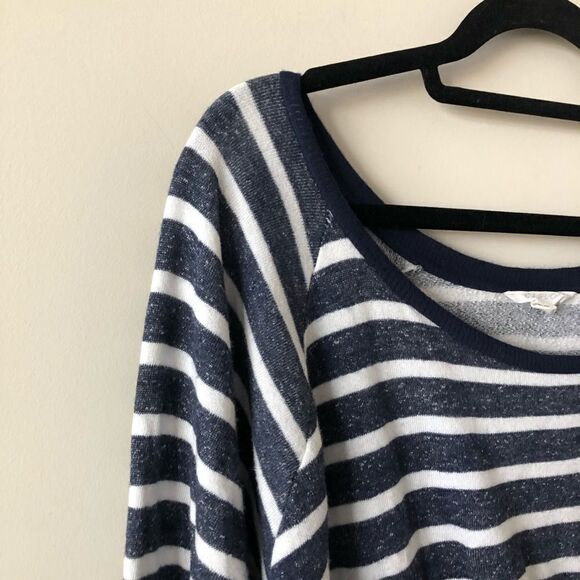 Caslon Stripe Boatneck Knot Front Sweater - Picture 3 of 7